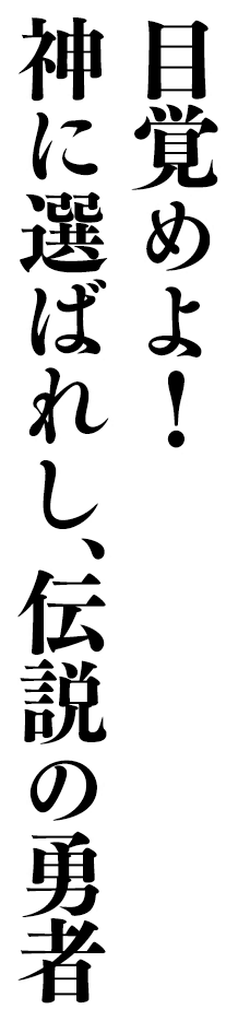 目覚めよ！神に選ばれし、伝説の勇者